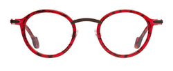 Matttew red round frames - front photo