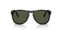 Black sunglasses with dark lenses on a white background