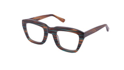 Smorfia thick blue and brown glasses 
