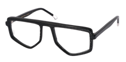 Smorfia Unique geometric black eyewear with details
