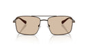 Brown colored sunglasses on a white background. 