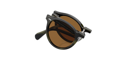 Oliver Peoples - Round Olive Green Foldable sunglasses