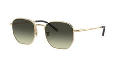 Oliver Peoples - Geometric  Square Gold Sunglasses
