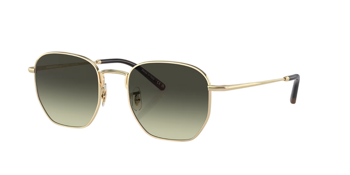 Oliver Peoples - Geometric  Square Gold Sunglasses
