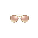 Gold  sunglasses with pink mirror lenses 