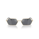 Bronze rayban sunglasses with dark lenses on a white background