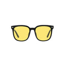 Big square rayban sunglasses with yellow lenses