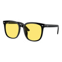 Big square sunglasses with yellow lenses