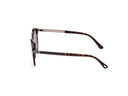 Round sunglasses on a white background