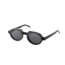Black sunglasses on a white background