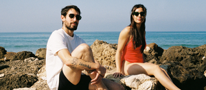 Teenagers at the Jbeil beach wearing Sunframed! funky sunglasses