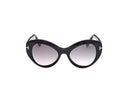 Black glasses on a white background.