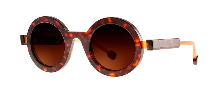 Oversized Round thick  turtoise Theo Shades