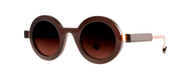 Oversized Round thick brown Theo Shades