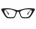 Black cat-eye glasses