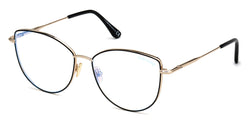 gold and black tom ford cat eye frames