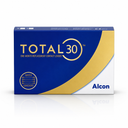 Box of Alcon Total 30 contact lenses on a white background
