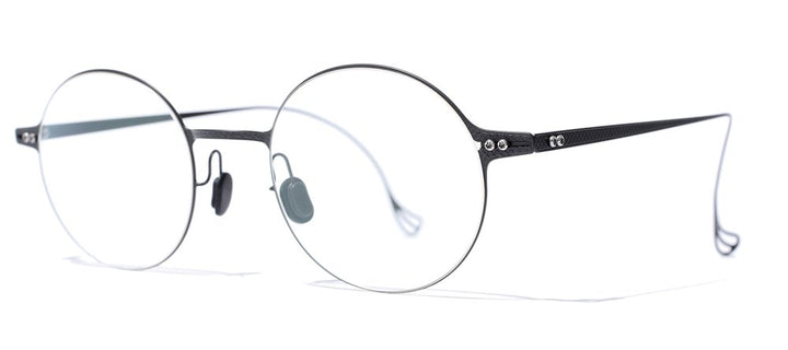 Undostrial Light black round glasses