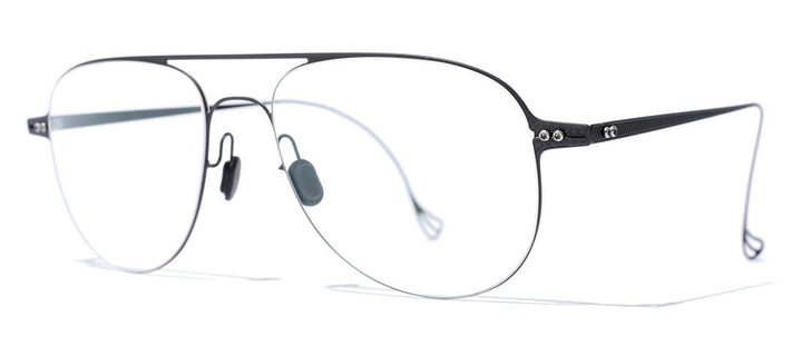 undostrial black, aviator frames , side view