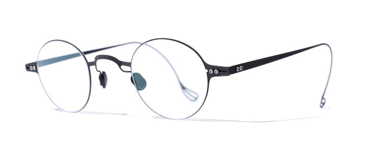Undustrial small round black eyewear