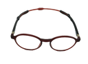 Magnetic Adjustable oval red readers from our home brand Framed! front