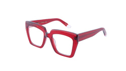 Sorfia oversized red cat eye frames