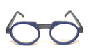 SEEOO round drop eyewear - color blue and black - front photo