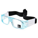 sports glasses model 1 clear blue with elastic - side 