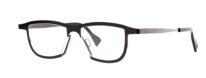 Theo Geometric edgy black eyewear - side photo