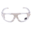 sports glasses with temples transparent - front