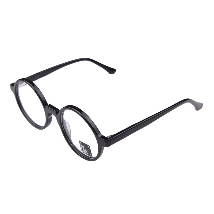 Unframed! round thin black glasses