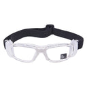 sports glasses model 2 transparent with elastic - front
