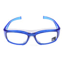 sports glasses with temples blue - front