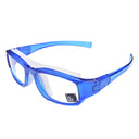 sports glasses with temples blue - side 