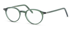 Green round acetate eyewear - side photo
