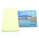 Anti fog clear wipes for eyewear lenses