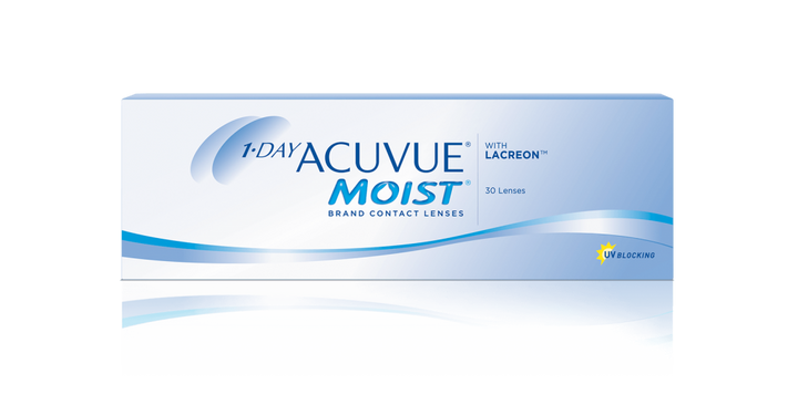 1-day acuvue moist - dailies contact lenses - pack of 30