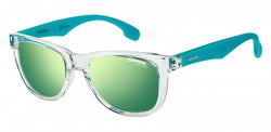 Exotic carrera sunglasses see-through frame green lense and turquoise branches - uv protection