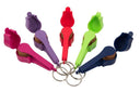 colorful keychain that cleans the glasses lenses - pink, purple, red, green,blue