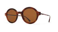 Mykita turtoise round polarized sunglasses